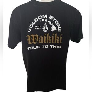 Volcom Stone Waikiki Hawaii Surf Tee Shirt Men M Medium